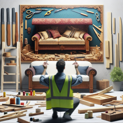 Der Bezug – der letzte Schritt zum fertigen Sofa