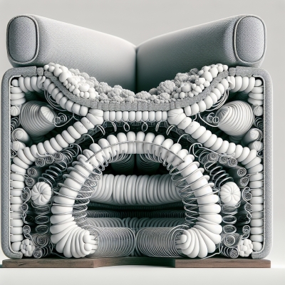 Die Unterfederung eines Sofas ist die Basis für die Polsterung