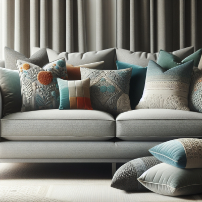 Graues Sofa welche Kissen » Die besten Farbkombinationen und Designs