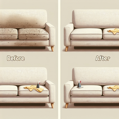 Speckiges Microfaser Sofa reinigen » So wird es wieder wie neu