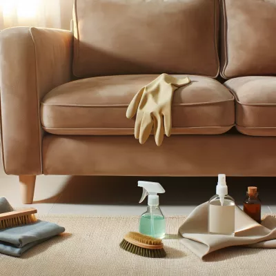 Wildleder Sofa reinigen » Schonende Pflege und Reinigungstipps
